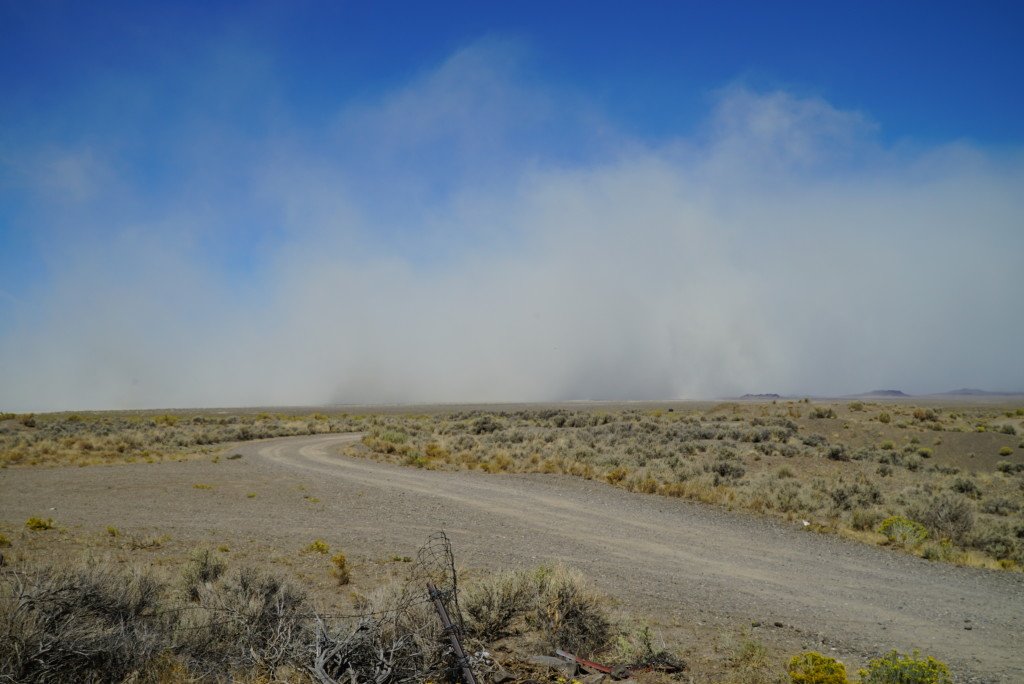 Dust Cloud in the Eastern Oregon Desert