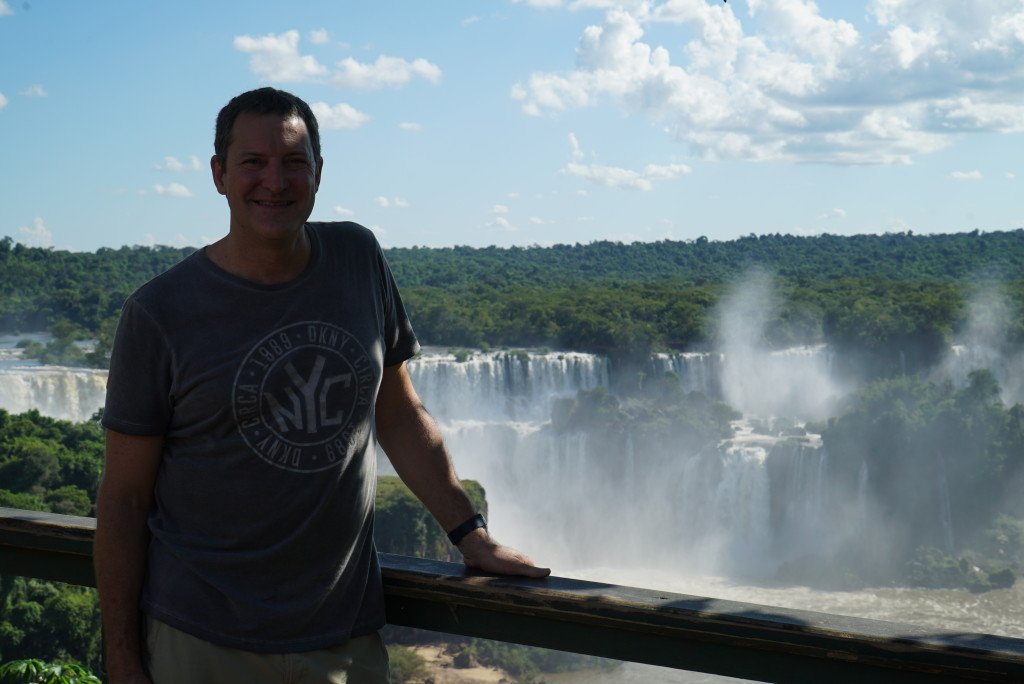 Dave at Iguazu Falls