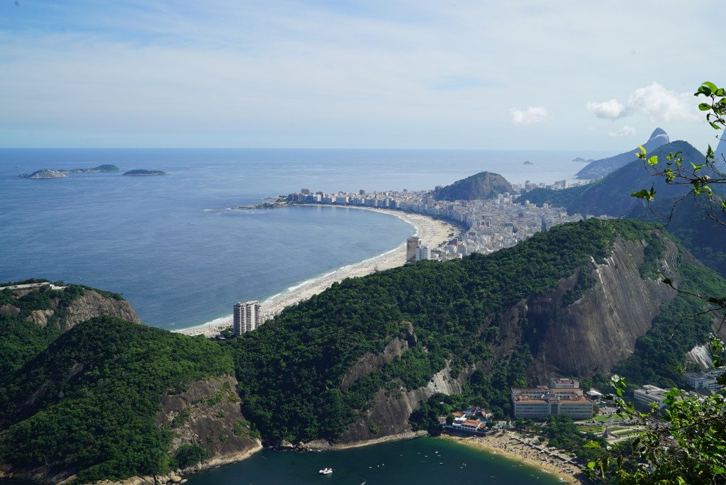 Copacabana Beach from atop Sugar Loaf