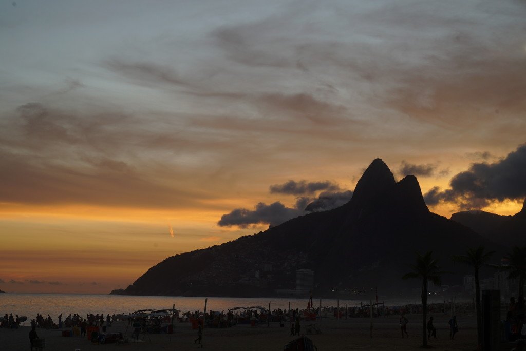 Sunset at Ipanema Beach, Rio de Janeiro
