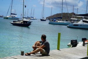 Sitting on the Dock