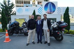In front of the Marriott Courtyard in Istanbul, Turkey