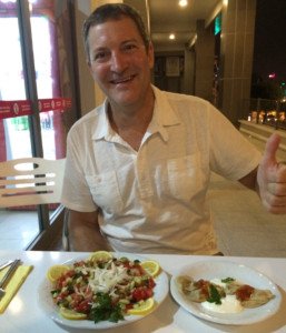 Lunch break in Istanbul. Very good food.