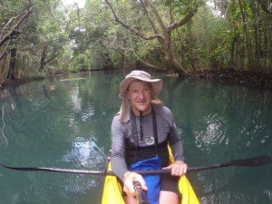 Kayaking to the Matevulu Blue Hole