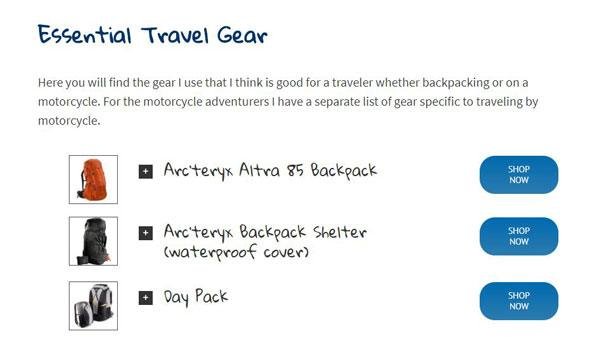Packing List Example