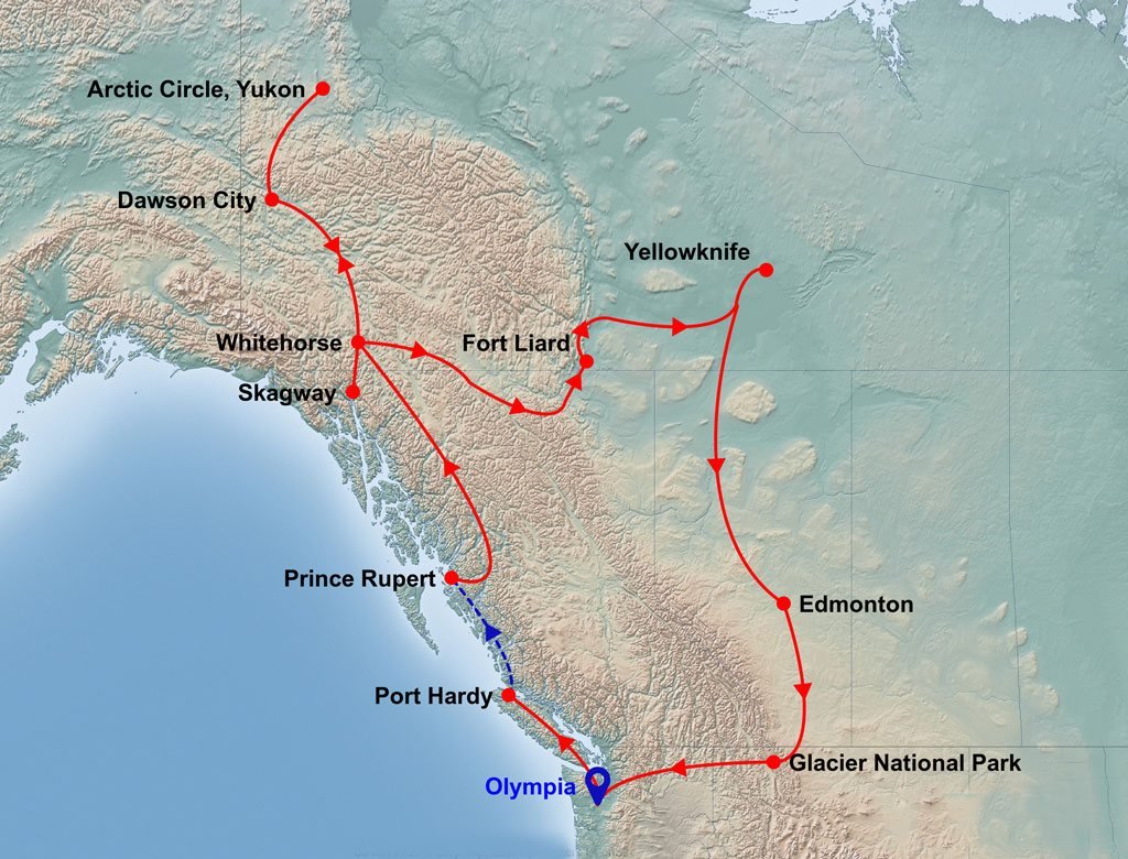 Fall 2018 Route Map
